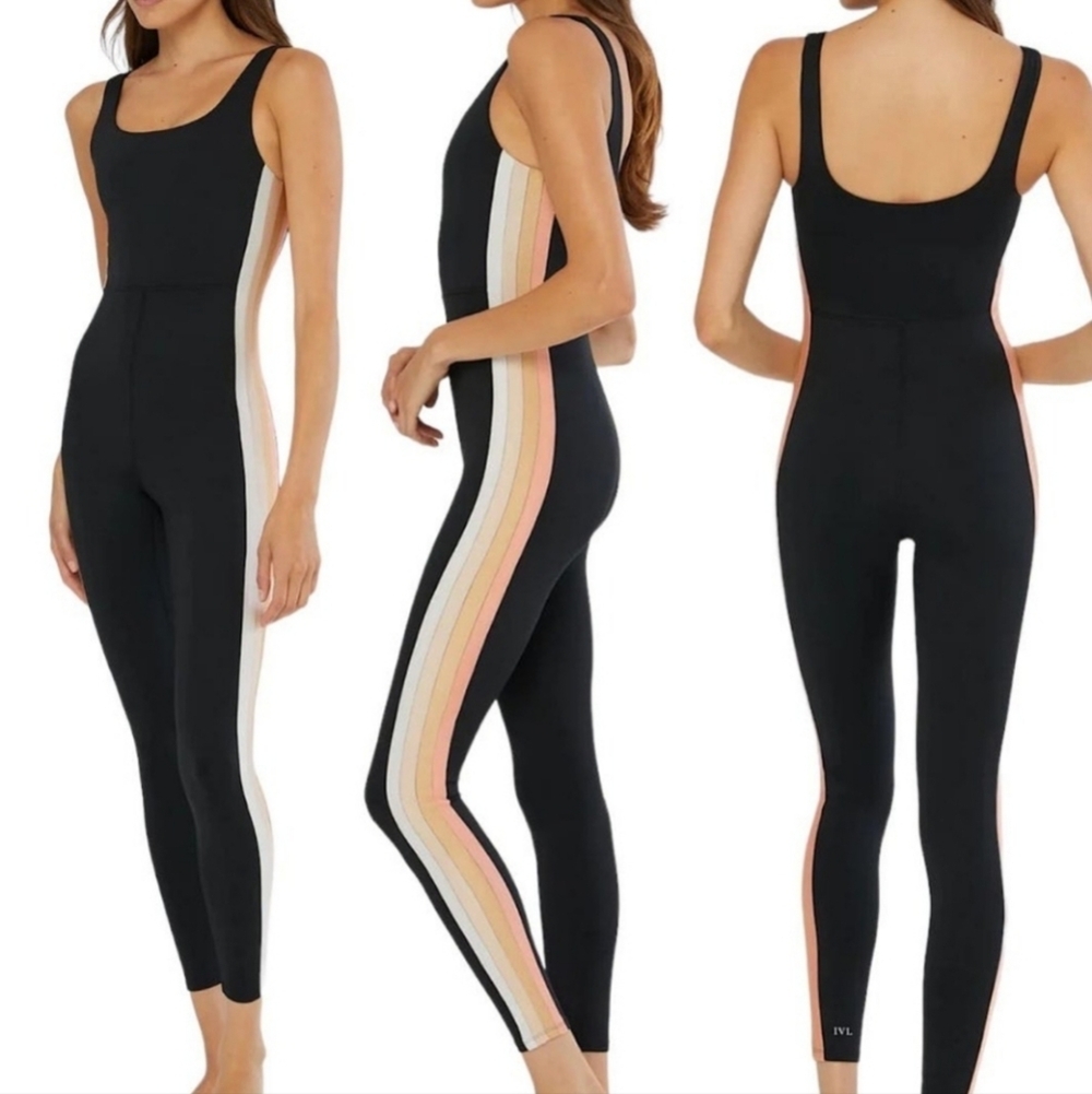 IVL 8 Collective Striped Sporty Onesie Jumpsuit